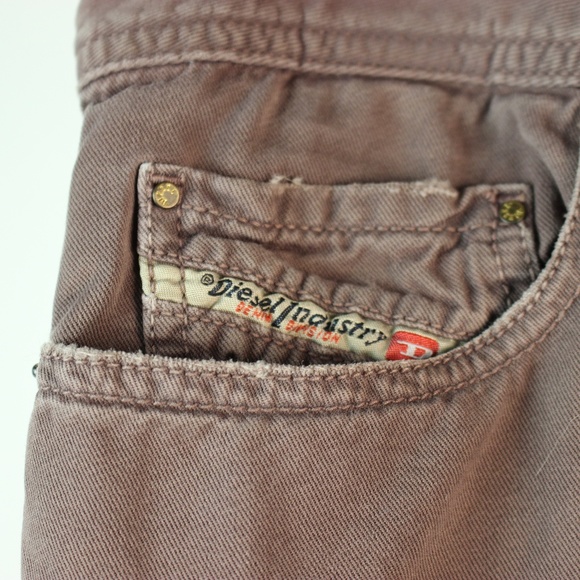 Diesel Safado Slim Straight Flat Front Color Jeans - Picture 4 of 8